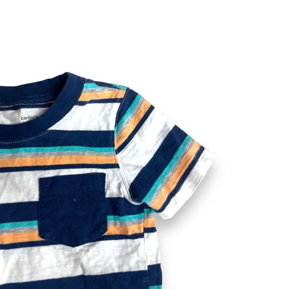 ✨4T BOYS STRIPED SHORT SLEEVE TEE✨ - Picture 3 of 4